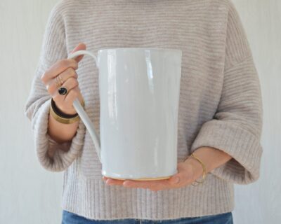 Stoneware Pitcher - White