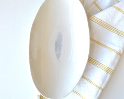 Oval Server - White - Feather
