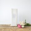 Square Bud Vase - Winter Tree - White