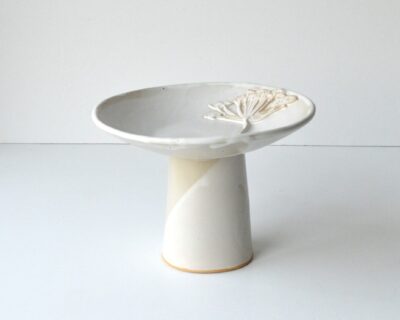Pedestal Bowl - Cow Parsnip - WILDFLOWER SERIES