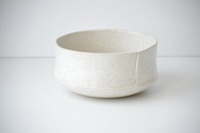 Mini Gourd Bowl - White - Speckled