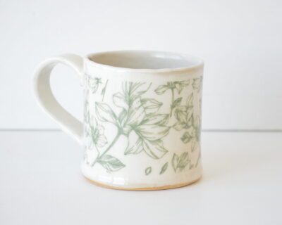 Pattern Mug  - Green Floral
