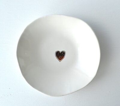 Ring Dish - Gold Heart