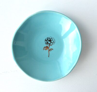 Ring Dish - Gold Flower