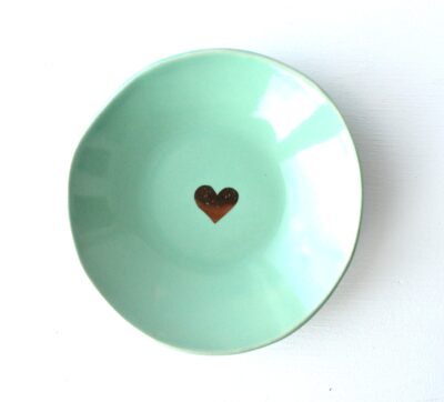 Ring Dish - Gold Heart