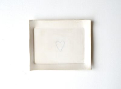 Heart Plate -White