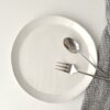 Round Platter- Large - Gloss White - Drip