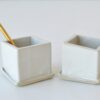 Salt + Pepper Cellar Set - Satin White