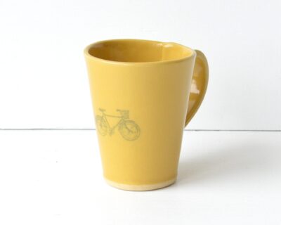 Tall Mug  - Yellow - Bike