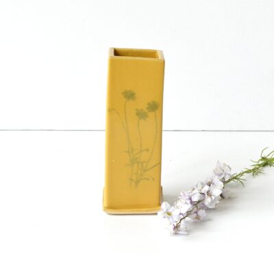 Square Bud Vase - Wildflowers - Yellow