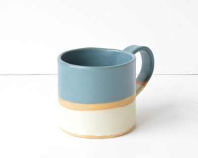Horizon Mug - Marine Blue + Cream Stripe