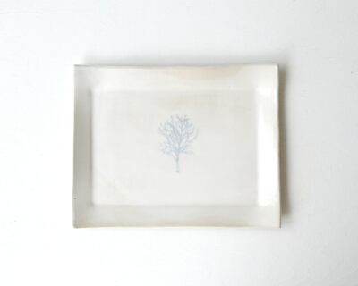 Winter Tree Plate - White