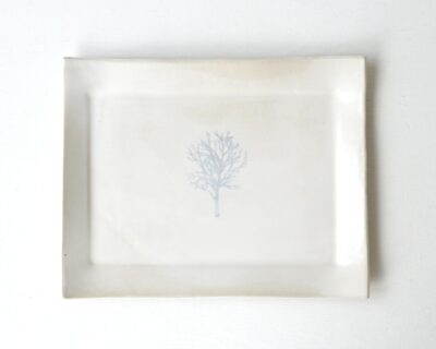 Winter Tree Plate - White