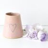 Modern Bud Vase - Pink - Heart