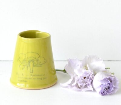 Modern Bud Vase - Chartreuse - Flower Botany