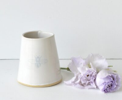 Modern Bud Vase - White  - Bee