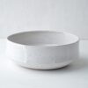 Gourd Bowl - Medium - Speckled - White