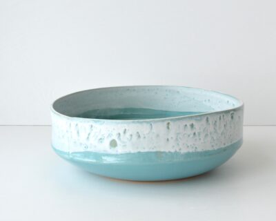 Gourd Bowl - Large - Turquoise Ombre