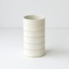 Boho Vase -  White on White -  Stripes