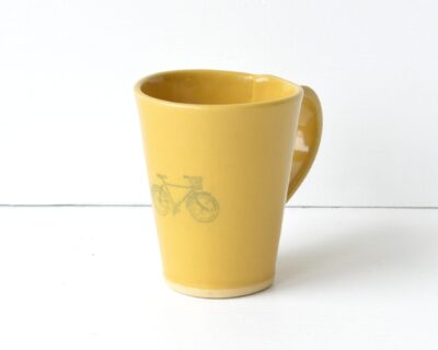 Tall Mug  - Yellow - Bike