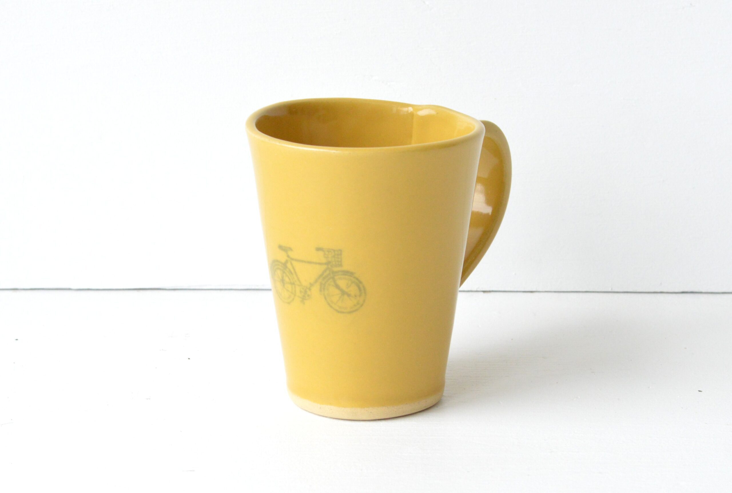 Tall Mug - Yellow - Bike