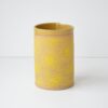 Pattern Vase -  Yellow Daisy - Speckled Clay