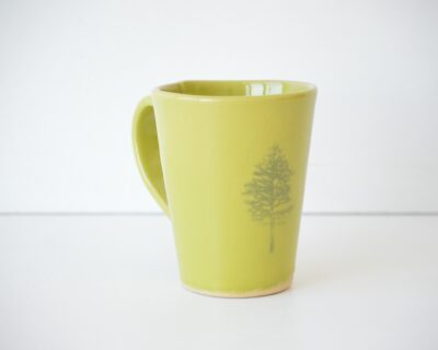 Tall Mug  - Chartreuse - Tree