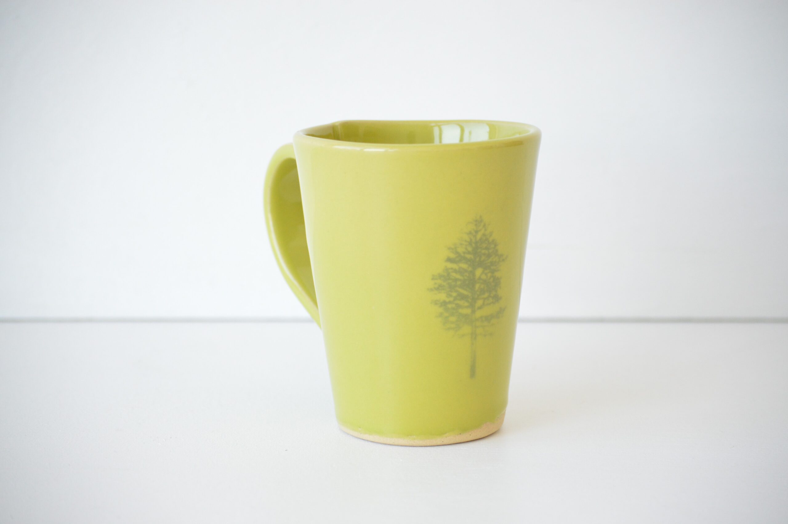 Tall Mug - Chartreuse - Tree