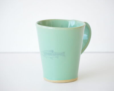 Tall Mug  - Green -Trout