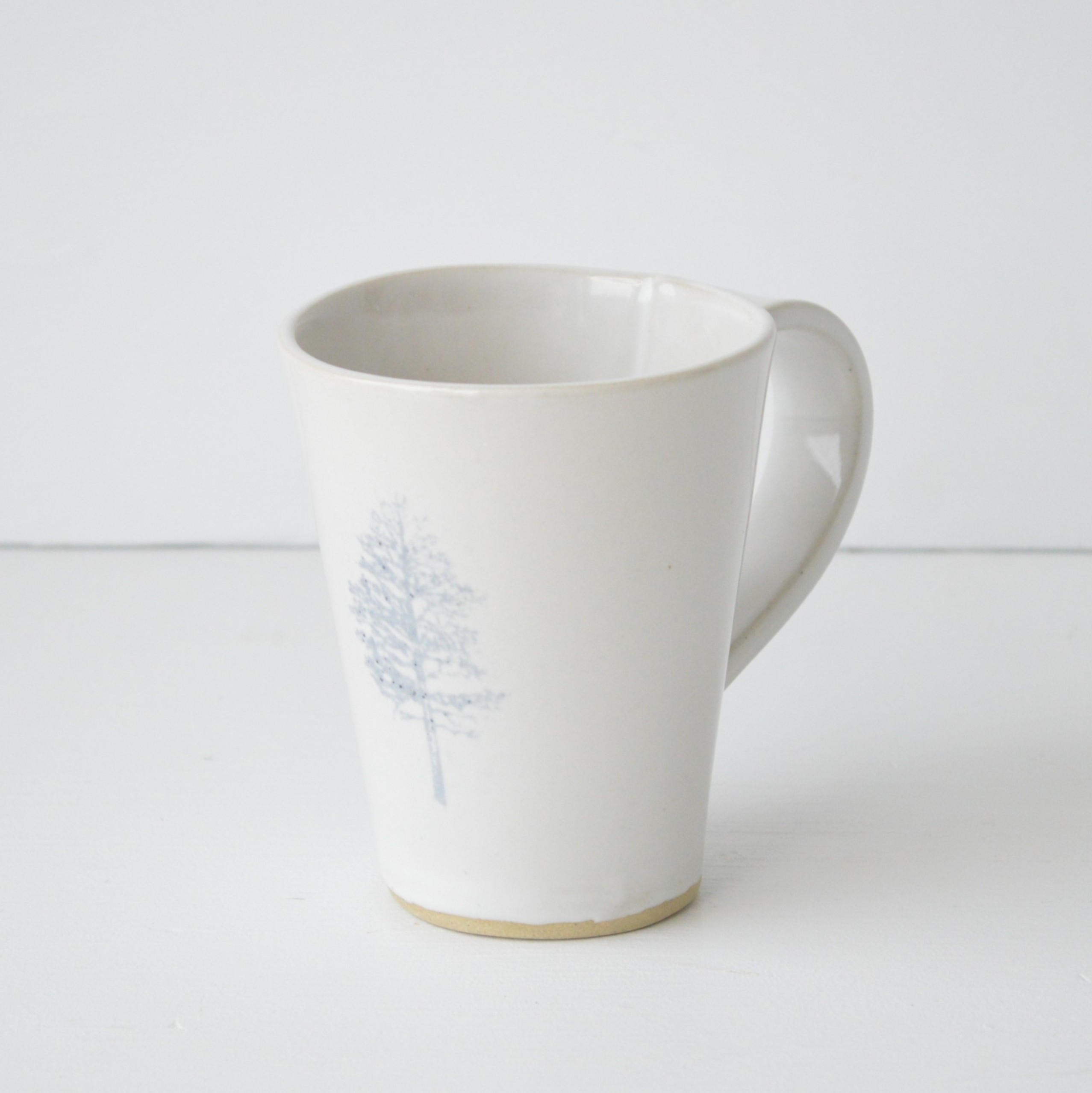 Tall Mug - White - Tree