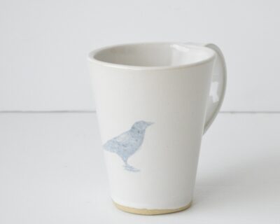 Tall Mug  - White -Bird