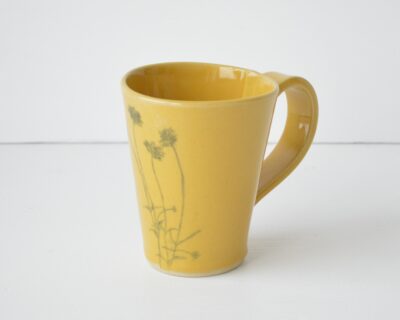 Tall Mug  - Yellow - Wildflowers