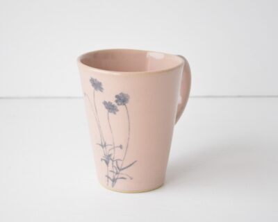 Tall Mug  - Pink - Wildflowers