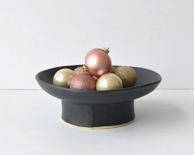 Pedestal Bowl - Matte Black