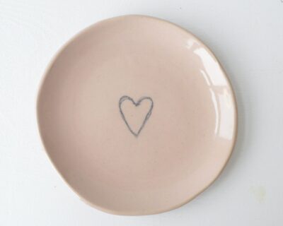 Heart Plate - Pink