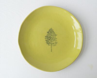 Tree Plate - Chartreuse