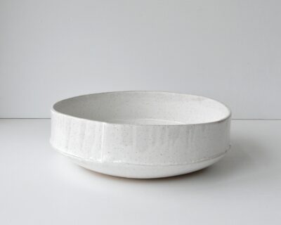 Gourd Bowl - Large - Speckled White