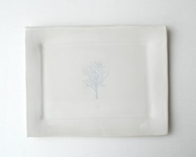 Winter Tree Plate - White