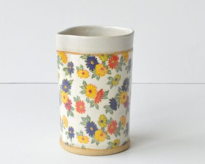 Stoneware Carafe -Floral