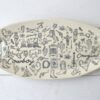 Long Oval Ceramic Platter - Cowgirl + Cowboy